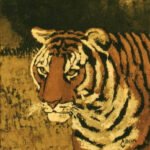 Tiger Eye, Oil On Canvas by Bernadette Straub